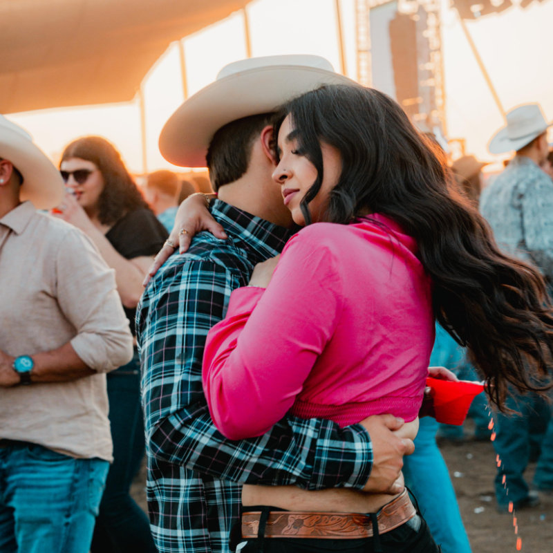 Festival crowd at sunset (placeholder)